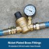 imageCamco Adjustable RVMarine Brass Water Pressure Regulator  Help Stop Damage to RVMarine Appliances Plumbing Fixtures and Hoses  Features Standard Garden Hose Threads for Simple Hookup  40058Water Pressure Regulator