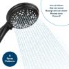 imageCamco Complete RVMarine Shower Head Kit  Features Convenient OnOff Switch for Water Efficient Showers  5 Spray Patterns  Black 43744