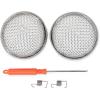 imageCamco Flying Insect Screen  Features a HeavyDuty Stainless Steel Mesh Cover and Fits Most DuoTherm and Suburban Furnace Vents 42141
