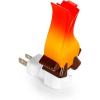 imageCamco Campfire Plugin Nightlight with 360 Degree Swivel Base Uses LED Bulbs Creates Warm Glow Fun Design Great for RVs and Campers 53087