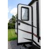 imageCamco Life is Better at The Campsite RV Door Window Light Blocking Shade  Helps Keep The Interior Temperature Cooler in Hot Weather  Provides Added Privacy  53051No Design