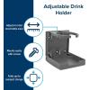 imageCamco CamperRV Drink Holder  Features Adjustable SpaceSaving Design ampamp Holds Almost Any Size Mug Cup Bottle or Can  Extra Cup Holder for Cars Trucks RVs Vans Boats and More  White 44040Gray