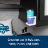 imageCamco CamperRV Drink Holder  Features Adjustable SpaceSaving Design ampamp Holds Almost Any Size Mug Cup Bottle or Can  Extra Cup Holder for Cars Trucks RVs Vans Boats and More  White 44040White