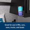 imageCamco CamperRV Drink Holder  Features Adjustable SpaceSaving Design ampamp Holds Almost Any Size Mug Cup Bottle or Can  Extra Cup Holder for Cars Trucks RVs Vans Boats and More  White 44040Gray