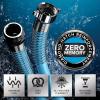 imageCamco EvoFlex 25Foot Drinking Water Hose  Features an Extra Flexible Construction  Stainless Steel Strain Reliefs on Each Hose End  Ideal for RV and Marine Use 22594Blue  Extra Flexible with Stainless Steel Ends