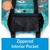 imageCamco Life is Better at The Campsite Canvas Tote Magnetic ClosureTeal With Sketch Design