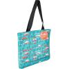 imageCamco Life is Better at The Campsite Canvas Tote Magnetic ClosureTeal With Sketch Design