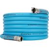 imageCamco EvoFlex 25Foot Drinking Water Hose  Features an Extra Flexible Construction  Stainless Steel Strain Reliefs on Each Hose End  Ideal for RV and Marine Use 22594Blue  Extra Flexible with Stainless Steel Ends
