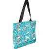 imageCamco Life is Better at The Campsite Canvas Tote Magnetic ClosureTeal With Sketch Design