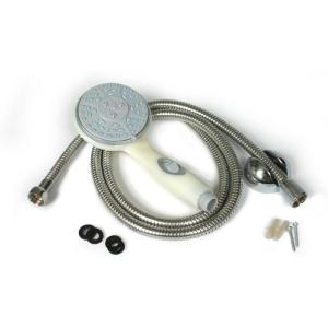 imageCamco 43715 RV Shower Head Kit with OnOff Switch and 60quot Flexible Shower Hose OffWhite