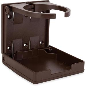 imageCamco CamperRV Drink Holder  Features Adjustable SpaceSaving Design ampamp Holds Almost Any Size Mug Cup Bottle or Can  Extra Cup Holder for Cars Trucks RVs Vans Boats and More  White 44040Brown