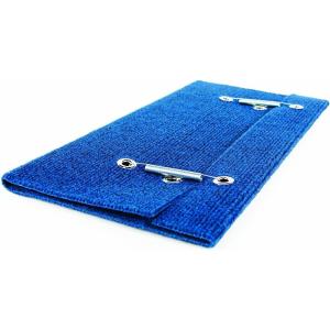 imageCamco Wrap Around Step Rug  Protects Your RV from Unwanted Tracked in Dirt  Works on Electrical and Manual RV Steps  Blue 42924