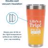 imageCamco Life is Better at The Campsite 20oz Painted Tumbler  Features Superior Heat and Ice Retention Made of KitchenGrade Stainless Steel and a Unique Design of Lifes a Trip 53318