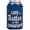 imageCamco Life is Better at The Campsite Cozie Can Cooler  Features a Soft Neoprene Material Unique RVThemed Designs and is Ideal for RVs Campers Travel Trailers Boats and More  4Pack 53418