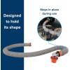 imageCamco Rhino X 20Ft CamperRV Sewer Hose Kit  2 10Ft Heavy Duty RV Septic Hoses  Designed to Hold Shape ampamp Stay inPlace  Includes 4in1 RV Adapter ampamp 360 Swivel RV Sewer Hose Fittings 39390