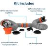 imageCamco Rhino X 20Ft CamperRV Sewer Hose Kit  2 10Ft Heavy Duty RV Septic Hoses  Designed to Hold Shape ampamp Stay inPlace  Includes 4in1 RV Adapter ampamp 360 Swivel RV Sewer Hose Fittings 39390