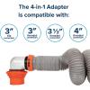 imageCamco Rhino X 20Ft CamperRV Sewer Hose Kit  2 10Ft Heavy Duty RV Septic Hoses  Designed to Hold Shape ampamp Stay inPlace  Includes 4in1 RV Adapter ampamp 360 Swivel RV Sewer Hose Fittings 39390
