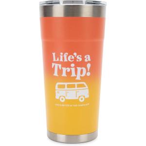 imageCamco Life is Better at The Campsite 20oz Painted Tumbler  Features Superior Heat and Ice Retention Made of KitchenGrade Stainless Steel and a Unique Design of Lifes a Trip 53318