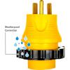 imageCamco Power Grip CamperRV 30A50A Locking Adapter  Compatible with 50Amp Locking Plugs  Weatherproof Connection  125 Volt  3750 Watt 55643