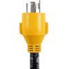 imageCamco PowerGrip CamperRV Generator Adapter  Features a 4Prong L1430 Male End and a Standard 50Amp Female End  Rated for 125250 Volts ampamp 7500 Watts 554224Prong