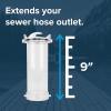 imageCamco RV Clear Sewage Hose Adapter  Extend Your Sewer Hose Outlet  See When the System is Fully Rinsed  5inch 395729  Inch