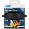 imageCamco RV Sewer Hose Storage Cap Set  Lug and Bayonet Caps  Allows You to Seal Both Ends of Your Sewer Hose Before Storing  Odor and Leak Proof Connection  2 Pack 39752One Bayonet Cap  One Elbow Cap