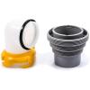 imageCamco Revolution Sewer Hose Kit with 360 Degree Swivel Fittings and 4in1 Elbow Adapter Universal Fit 20 Feet 39634