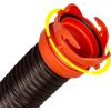 imageCamco RhinoFLEX RV 5ft Sewer Hose Extension Kit with Swivel Fitting  39765 Black5 Foot