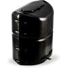 imageCamco Single CamperRV Propane Tank Cover  Features a Removable Top Panel ampamp HeavyDuty Polymer Design  Fits 20lb Steel Single Tanks 40578Black