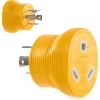 imageCamco 55338 PowerGrip 30 Amp 4Prong Generator Adapter Yellow