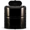 imageCamco Single CamperRV Propane Tank Cover  Features a Removable Top Panel ampamp HeavyDuty Polymer Design  Fits 20lb Steel Single Tanks 40578Black