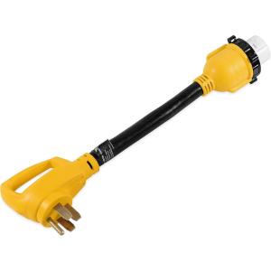 imageCamco 55552 18quot 1450 50 AMP Standard PowerGrip Plug to SS250 50 AMP Locking Receptacle Adapter