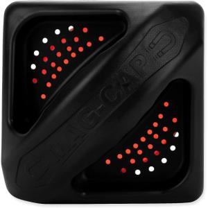 imageCamco No Insect Bumper Cap with Saver  Features Small Holes to Increase Airflow and Block Insects  Easy Installation and Removal  Fits Standard RV 4inch Square Bumpers  Black 403244 in