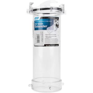 imageCamco RV Clear Sewage Hose Adapter  Extend Your Sewer Hose Outlet  See When the System is Fully Rinsed  5inch 395729  Inch