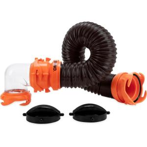 imageCamco Rhino RV Bumper Mount Tote Tank Holder  Features a PowderCoated Steel Construction HeavyDuty Straps and Fits Both 4inch and 412inch Bumpers 390103 Foot