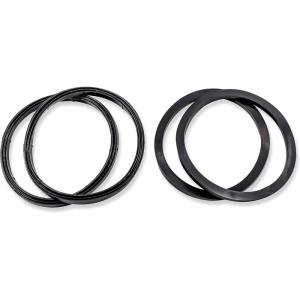 imageCamco Sewer Hose Replacement Gasket  Replacement Gaskets for RV Sewer Fittings to Ensure an Odor Tight Seal  Two Bayonet ampamp Two 4in1 Gaskets  4 Pack 39834  BlackOne Size