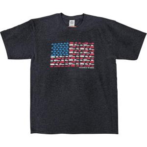 imageCamco Life is Better at The Campsite Crew Neck Short Sleeve TShirt  Features a Comfortable NonRestrictive Fit Patriotic Design on Charcoal Grey and is Machine Washable  XLarge 53275