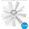 imageCamco 40428 Replacement RV Vent Inverse Fan Blade WhiteOne Size
