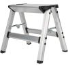 imageCamco Folding Metal Step Stool  Perfect for Hard to Reach Areas in Kitchens and Closets Great as a Truck Stool Folds for Easy Storage 43672 SilverOne SizeOne Size