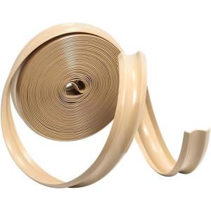 imageCamco Vinyl Trim Insert with UV Inhibitors for Extended Life  Replace Cracked and Stained RV Trim Inserts 1quot x 100 White 25202Beige