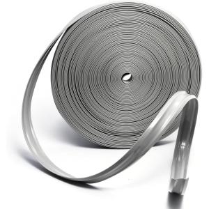 imageCamco Vinyl Trim Insert with UV Inhibitors for Extended Life  Replace Cracked and Stained RV Trim Inserts 1quot x 100 White 25202Gray
