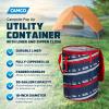 imageCamco PopUp Utility Container  Features Heavy Duty Liner ampamp Zipper Close Lid  Holds 30Gallon KitchenSize Trash Bags  Stands 2Ft Tall ampamp Collapses for RV Storage and Organization 42998Patriotic