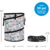 imageCamco PopUp Utility Container  Features Heavy Duty Liner ampamp Zipper Close Lid  Holds 30Gallon KitchenSize Trash Bags  Stands 2Ft Tall ampamp Collapses for RV Storage and Organization 42998Graffiti