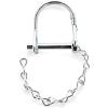 imageEazLift Small Coupler Lock Pin with Saver Chain  Safely secures Trailer latches  Features a Round Shaped Retainer pin  14inch Diameter  138inch usable Length  Durable Construction 48334One Size