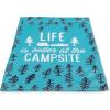 imageCamco Life Is Better at The Campsite RV Garden Flag  Features Unique Camper Themed Sketch Design  Waterproof 12Inches X 18Inches 53308