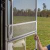 imageCamco Premium Upper RV Screen Door Grille  Aluminum  Adjusts from 24 to 29 43994