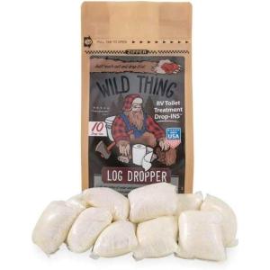 imageCamco 41472 Wild Thing RV Toilet Treatment DropIns 2 On The Charts  Provides a Smash Hit of Leather with a Sour Bass Note of Lemon  10 per BagLog Dropper