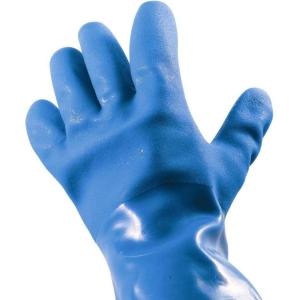 imageCamco Durable All Purpose RV and Camper Reusable Sanitation Gloves  Will Grip in Wet or Dry Conditions  Blue PVC Gloves  1 Pair 40287
