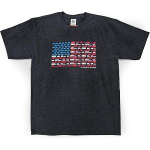 imageCamco Life is Better at The Campsite Crew Neck Short Sleeve TShirt  Features a Comfortable NonRestrictive Fit Patriotic Design on Charcoal Grey and is Machine Washable  XXLarge 53276