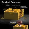 image:imageCamco Fasten RV Stabilizer Jack Pads 4Pack  Compatible wVarious Jacks amp RV Leveling Blocks on Any Terrain  Offers 1 Lift amp Measures 11 W x 8 12 D x 1 78 H 44565